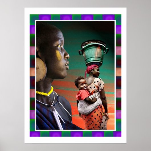 Migratie naar Afrika. Poster (Voorkant)