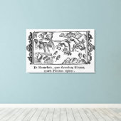 Migratie van lemmingen canvas afdruk (Insitu (Houten vloer))