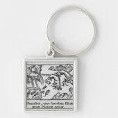 Migratie van lemmingen sleutelhanger (Voorkant)