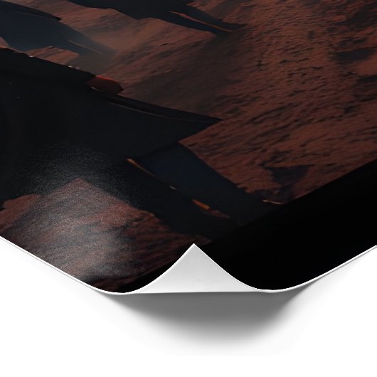 Migratie van schaduwen perfect poster (Hoek)