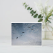 Migrating Geese in V-Formation Briefkaart (Staand voorkant)