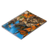 Migrating monarch butterflips cling to leaves notitieboek (Linkerzijde)