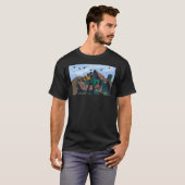 Migration Series, Panel 3 Jacob Lawrence Classi T-shirt (Voorkant volledig)