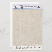 Migrerende ganzenstrookjes briefpapier (Voorkant / Achterkant)