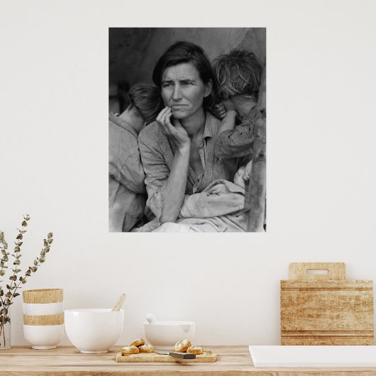 Migrerende moeder poster (Keuken)