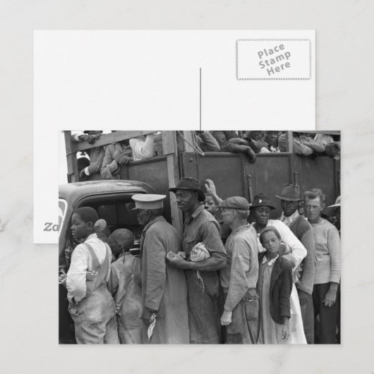 Migrerende werknemers in de groenten: 1939 briefkaart (Voorkant / Achterkant)