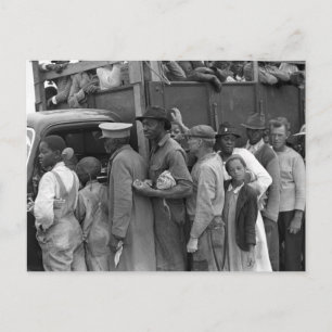 Migrerende werknemers in de groenten: 1939 briefkaart