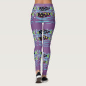 migrerende zalm Thunder_Cove paars Leggings (Achterkant)