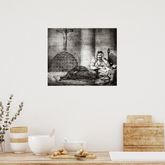 Miguel de Cervantes Saavedra Poster (Keuken)