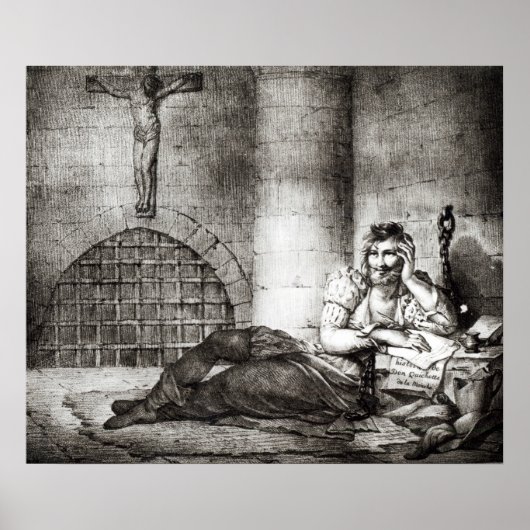 Miguel de Cervantes Saavedra Poster (Voorkant)