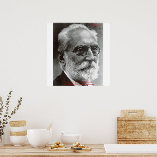 Miguel de Unamuno kan van de citaatPosters houden Poster (Keuken)