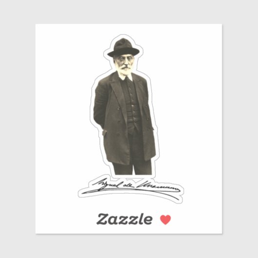 Miguel de Unamuno Sticker (Vel)