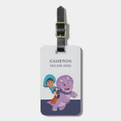 Miguel en de tango | Dino Ranch Bagagelabel (Voorkant verticaal)