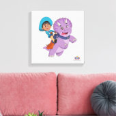 Miguel en de tango | Dino Ranch Canvas Afdruk (Insitu (Woonkamer))