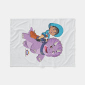 Miguel en de tango | Dino Ranch Fleece Deken (Voorkant (Horizontaal))