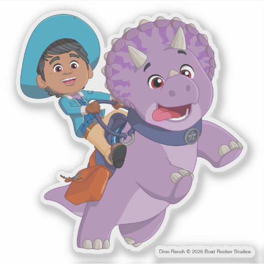 Miguel en de tango | Dino Ranch Sticker (Voorkant)