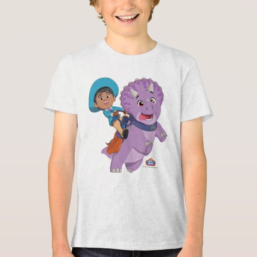 Miguel en de tango | Dino Ranch Tri-Blend Shirt (Voorkant)