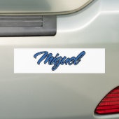 Miguel Name blue Aufkleber Sticker Autoaufkleber (Op auto)