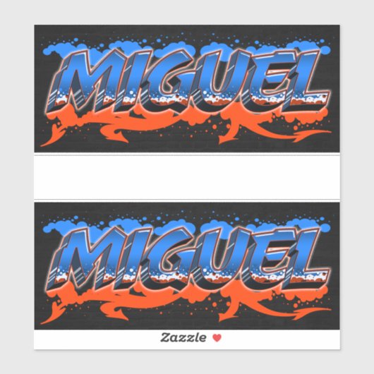 Miguel Vorname Name Graffiti Aufkleber Sticker (Vel)
