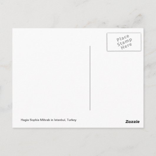 Mihrab in de Hagia Sophia Briefkaart (Achterkant)