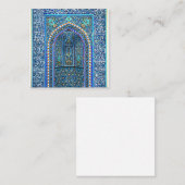Mihrab - Prayer Niche Vierkante Visitekaartje (Voorkant / Achterkant)