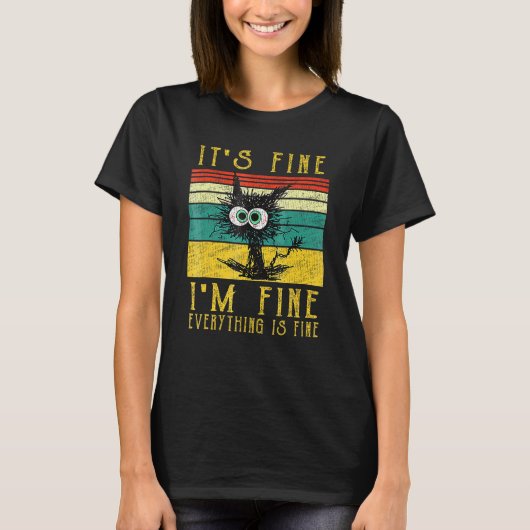 Mij Best Alles Is Prima Kat T-shirt (Voorkant)