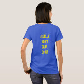 Mij boeit het echt geen bal, jou wel? t-shirt (Achterkant volledig)