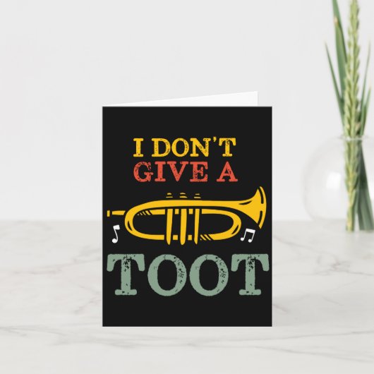 Mij Boeit Het Niet Grappige Trompetspeler Puns Bedankkaart (Voorkant)
