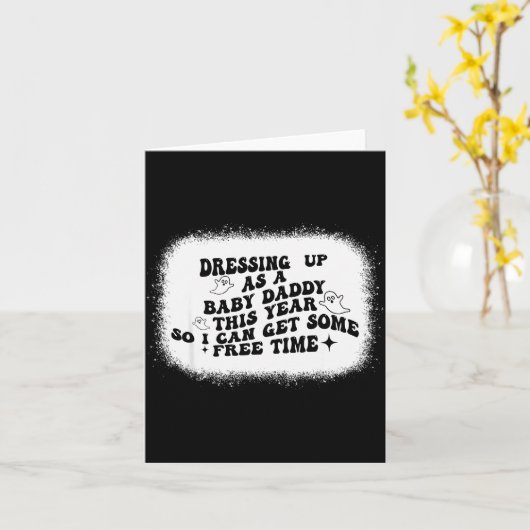 Mij dit jaar verkleden als een babypapa zodat ik kaart (Gele Bloem)