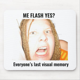 Mij Flash Ja? Grappig Vervloekt Meme Muismat