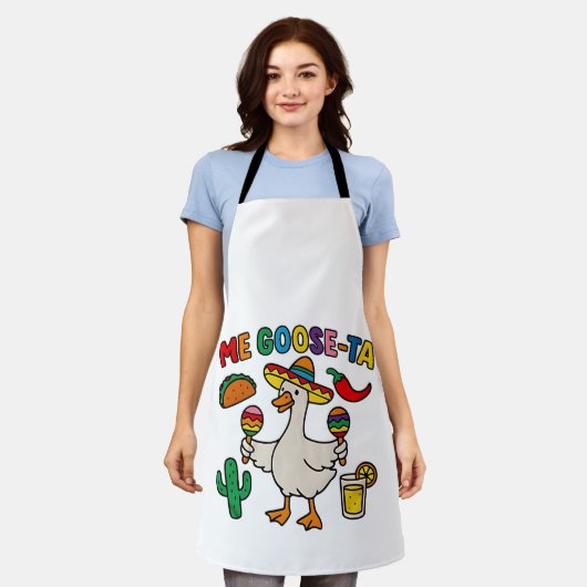 Mij gans-Ta Funny Mexicaans Spaans Gans  Schort (Gedragen)