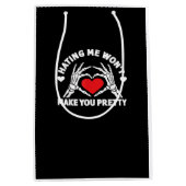 Mij haten zal je niet  maken Skeleton Hand Hear Medium Cadeauzakje (Voorkant)