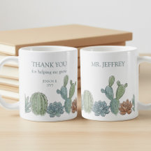 Mij helpen groeien Waterverf Succulent Leraar