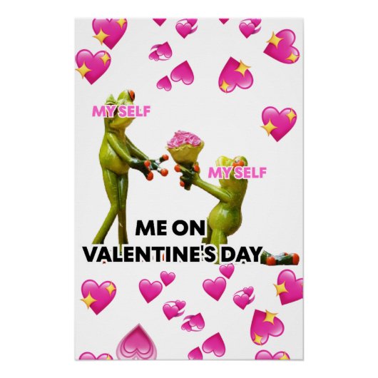 Mij op Valentijnsdag, mezelf Perfect Poster (Voorkant)