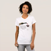 Mij pratend tegen de wijn tshirt (Voorkant volledig)