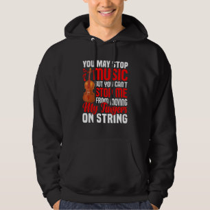 Mij Van Mijn Vingers Bewegen Op Snaar Viool Hoodie
