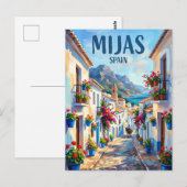 Mijas Spanje Briefkaart (Voorkant / Achterkant)