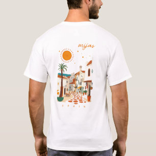 Mijas Spanje mooi wit dorpslandschap kleding T-shirt