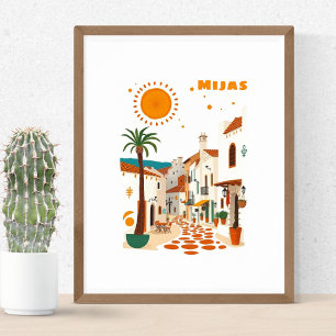 Mijas Spanje vakantie Andalucia Costa sol  Poster