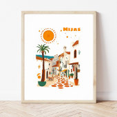 Mijas Spanje vakantie Andalucia Costa sol Poster