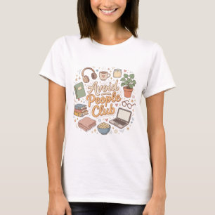 Mijd Mensen Club Gezellige Introvert Sfeer T-shirt