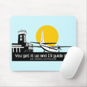 Mijkvlak voor luchtverkeer. muismat (Met muis)