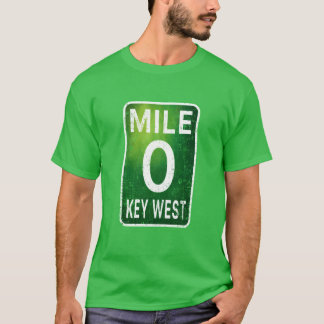 Mijl 0 Key West Florida A1A Oversized T-shirt