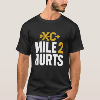 Mijl 2 Doet Pijn Grappig Cross Country Hardlopen T-shirt