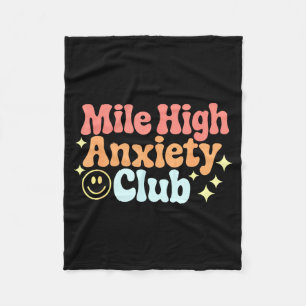 Mijl Hoge Angst Club Grappig Ontwerp  Fleece Deken