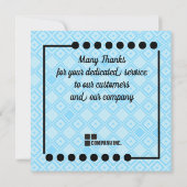 Mijlestone-onderscheiding voor herdenking van werk kaart (Achterkant)