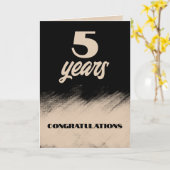 Mijlpaal aangepaste werknemer jubileum kaart (Gele Bloem)