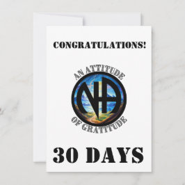 Mijlpaal aanpassen Een houding van dankbaarheid NA Feestdagenkaart