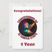 Mijlpaal aanpassen getransformeerd door 12 eenvoud feestdagenkaart (Voorkant)