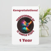 Mijlpaal aanpassen getransformeerd door 12 eenvoud feestdagenkaart (Staand voorkant)